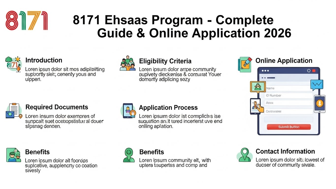 8171 Ehsaas Program – Complete Guide & Online Application 2026